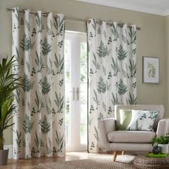 Dunelm Fern Green Eyelet Curtains 11 Dunelm Fern Green Eyelet Curtains -Dunelm Sales Store 30734302 alt03