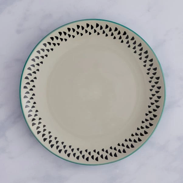 Dunelm Global Teal 12 Piece Dinner Set 4 Dunelm Global Teal 12 Piece Dinner Set - Image 2