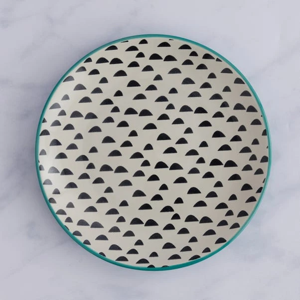 Dunelm Global Teal 12 Piece Dinner Set 6 Dunelm Global Teal 12 Piece Dinner Set - Image 4