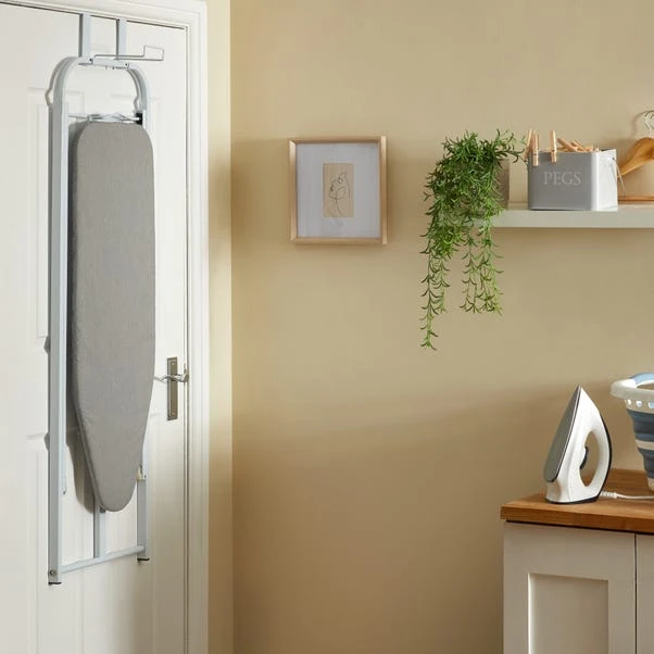 Dunelm Flip Down Ironing Board Over The Door 4 Dunelm Flip Down Ironing Board Over The Door - Image 2