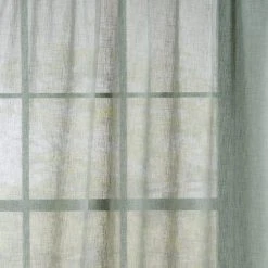 Dunelm Recycled Polyester Sage Slot Top Voile Panel 10 Dunelm Recycled Polyester Sage Slot Top Voile Panel -Dunelm Sales Store 30734696 alt02