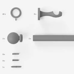 Dunelm Enzo Wood Fixed Curtain Pole -Dunelm Sales Store 30735623 alt09