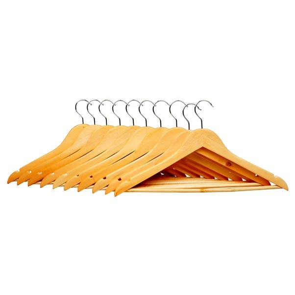 Dunelm Pack Of 10 Wooden Hangers 3 Dunelm Pack Of 10 Wooden Hangers