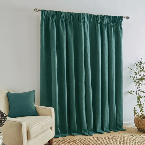 Dunelm Wynter Jade Thermal Pencil Pleat Curtains 6 Dunelm Wynter Jade Thermal Pencil Pleat Curtains - Image 4