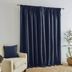 Dunelm Wynter Navy Thermal Pencil Pleat Curtains 10 Dunelm Wynter Navy Thermal Pencil Pleat Curtains -Dunelm Sales Store 30735988 alt04