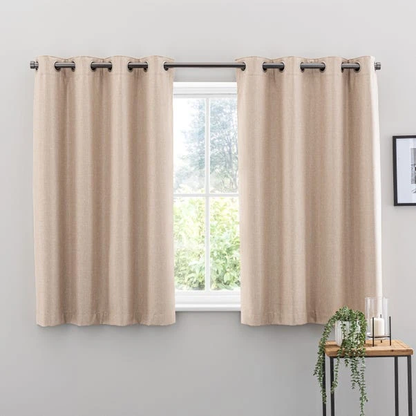 Dunelm Montreal Ultra Blackout Pebble Eyelet Curtains 8 Dunelm Montreal Ultra Blackout Pebble Eyelet Curtains - Image 6