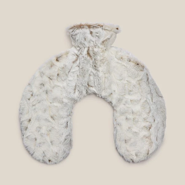 Dunelm Snow Leopard Neck Hot Water Bottle 4 Dunelm Snow Leopard Neck Hot Water Bottle - Image 2