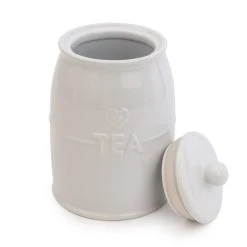 Dunelm White Hearts Tea Canister 7 Dunelm White Hearts Tea Canister -Dunelm Sales Store 30737432 alt02