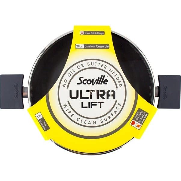 Scoville Ultra Lift Non Stick 28cm Shallow Casserole Dish 7 Scoville Ultra Lift Non Stick 28cm Shallow Casserole Dish - Image 5