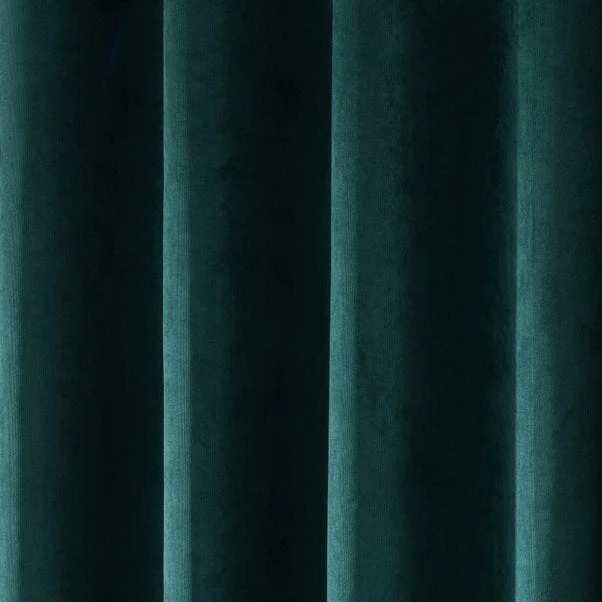 Dunelm Margot Jade Matt Velour Eyelet Curtains 5 Dunelm Margot Jade Matt Velour Eyelet Curtains - Image 3