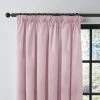 Dunelm Recycled Velour Blush Pencil Pleat Curtains -Dunelm Sales Store 30743354