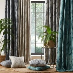 Dunelm Malawi Graphite Eyelet Curtains 10 Dunelm Malawi Graphite Eyelet Curtains -Dunelm Sales Store 30744227 alt03