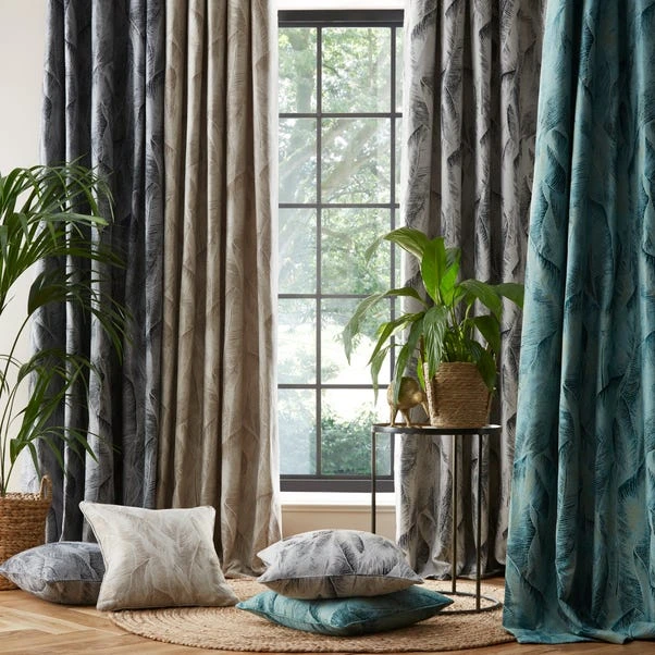 Dunelm Malawi Graphite Eyelet Curtains 5 Dunelm Malawi Graphite Eyelet Curtains - Image 3