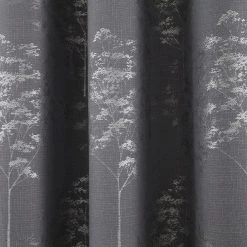 Curtina Elmwood Graphite Eyelet Curtains 8 Curtina Elmwood Graphite Eyelet Curtains -Dunelm Sales Store 30744462 alt02