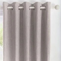 Appletree Loft Boucle Grey Eyelet Curtains