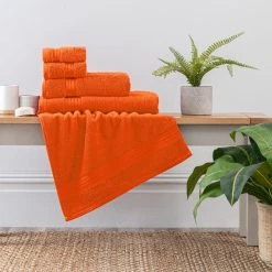 Dunelm Burnt Orange Egyptian Cotton Towel