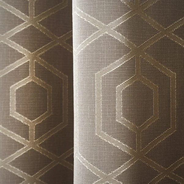 Curtina Camberwell Stone Eyelet Curtains 5 Curtina Camberwell Stone Eyelet Curtains - Image 3