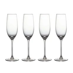 Dunelm Set Of 4 Ravello Champagne Flutes