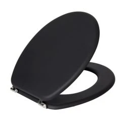 Mainstream By Aqualona Black Soft Touch Toilet Seat