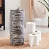 Dunelm Paper Black Woven Toilet Roll Storage -Dunelm Sales Store 30747122