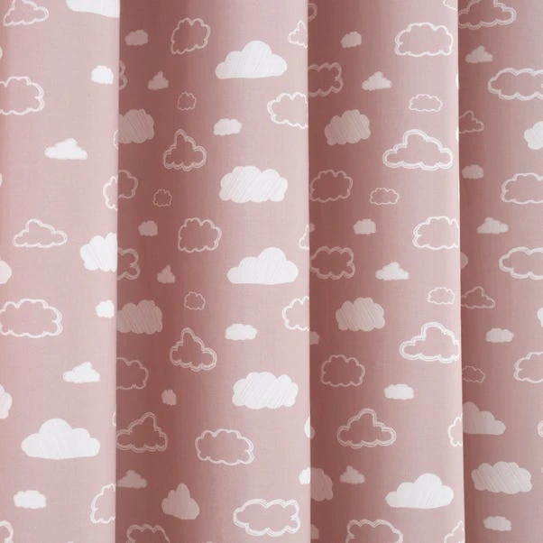 Dunelm Pink Cloud Thermal Blackout Eyelet Curtains 5 Dunelm Pink Cloud Thermal Blackout Eyelet Curtains - Image 3