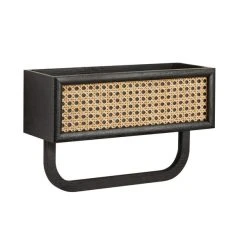 Dunelm French Cane Black Towel Rail Shelf 8 Dunelm French Cane Black Towel Rail Shelf -Dunelm Sales Store 30747341 alt02