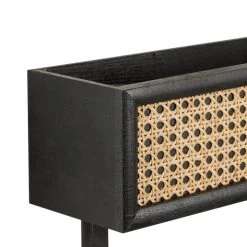 Dunelm French Cane Black Towel Rail Shelf 9 Dunelm French Cane Black Towel Rail Shelf -Dunelm Sales Store 30747341 alt03