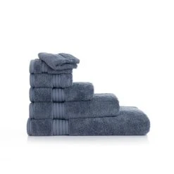 Dunelm Folkstone Blue Egyptian Cotton Towel -Dunelm Sales Store 30747432 alt01