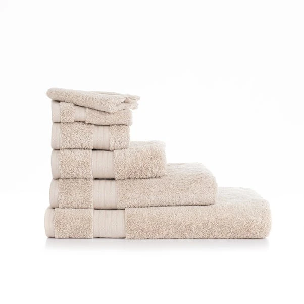 Dunelm Oat Egyptian Cotton Towel 4 Dunelm Oat Egyptian Cotton Towel - Image 2