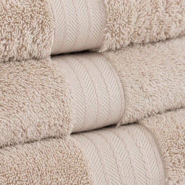 Dunelm Oat Egyptian Cotton Towel 7 Dunelm Oat Egyptian Cotton Towel - Image 5