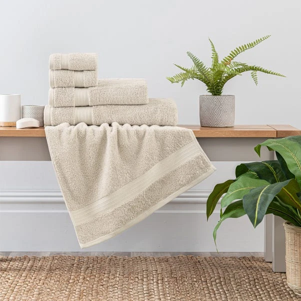 Dunelm Unbleached Undyed Egyptian Cotton Towel 3 Dunelm Unbleached Undyed Egyptian Cotton Towel