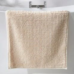 Dunelm Natural Mini Bobble Bath Mat