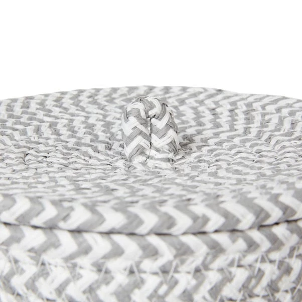 Dunelm Set Of 2 Paper Grey Woven Storage Baskets 7 Dunelm Set Of 2 Paper Grey Woven Storage Baskets - Image 5