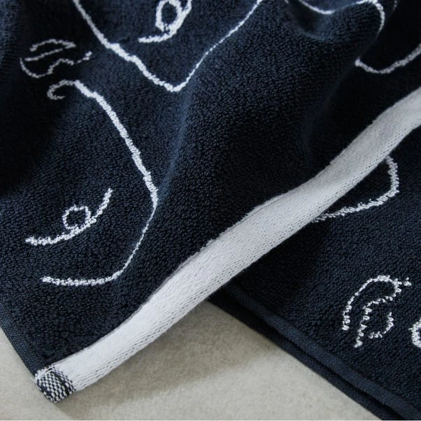 Dunelm Faces 100% Cotton Towel 5 Dunelm Faces 100% Cotton Towel - Image 3