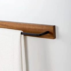 Dunelm Fulton Wood Black Towel Rail 8 Dunelm Fulton Wood Black Towel Rail -Dunelm Sales Store 30748005 alt02