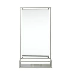 Dunelm London Brushed Chrome Effect Wall Mirror, 34x64cm 8 Dunelm London Brushed Chrome Effect Wall Mirror, 34x64cm -Dunelm Sales Store 30748115 alt02