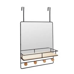 Dunelm Black Overdoor Mirror, 55x44cm 8 Dunelm Black Overdoor Mirror, 55x44cm -Dunelm Sales Store 30748116 alt02