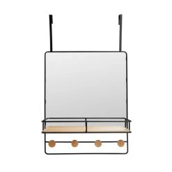 Dunelm Black Overdoor Mirror, 55x44cm 9 Dunelm Black Overdoor Mirror, 55x44cm -Dunelm Sales Store 30748116 alt03