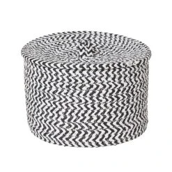 Dunelm Set Of 2 Paper Black Woven Storage Baskets -Dunelm Sales Store 30748494 alt02