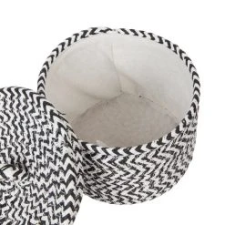 Dunelm Set Of 2 Paper Black Woven Storage Baskets -Dunelm Sales Store 30748494 alt03