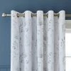 Dorma Purity Botanical 100% Cotton Grey Eyelet Curtains 1 Dorma Purity Botanical 100% Cotton Grey Eyelet Curtains -Dunelm Sales Store 30748780