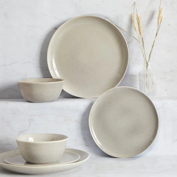 Dunelm Amalfi 12 Piece Dinner Set Grey 3 Dunelm Amalfi 12 Piece Dinner Set Grey