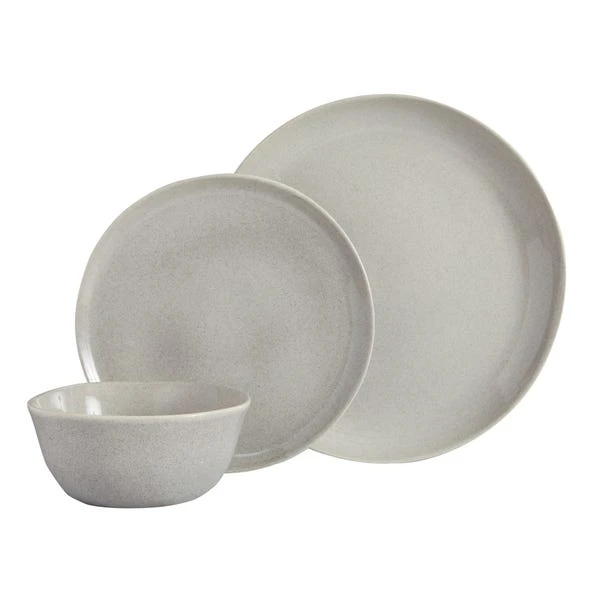 Dunelm Amalfi 12 Piece Dinner Set Grey 4 Dunelm Amalfi 12 Piece Dinner Set Grey - Image 2