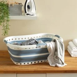 Dunelm Collapsible Hip Laundry Basket
