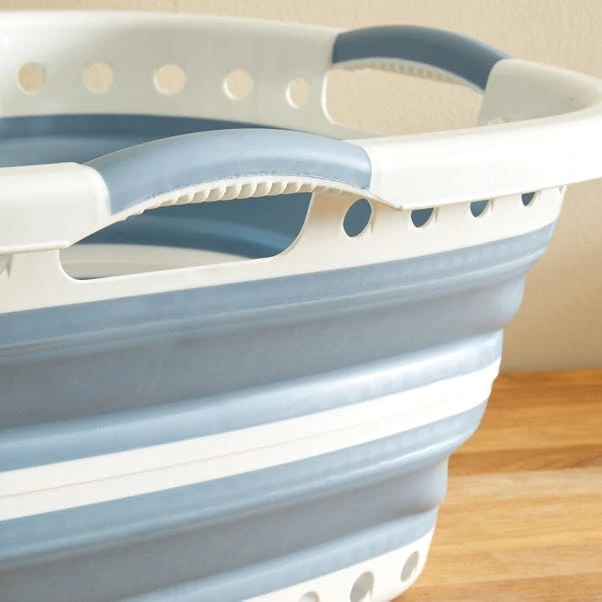 Dunelm Collapsible Hip Laundry Basket 5 Dunelm Collapsible Hip Laundry Basket - Image 3