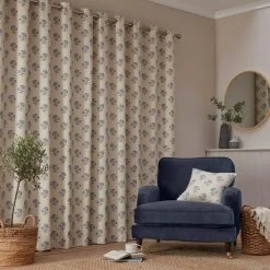 Churchgate Clarendon Ashley Blue Eyelet Curtains 12 Churchgate Clarendon Ashley Blue Eyelet Curtains -Dunelm Sales Store 30751738 alt04