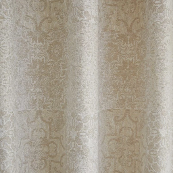 Dunelm Boho Patchwork Sandstone Eyelet Curtains 5 Dunelm Boho Patchwork Sandstone Eyelet Curtains - Image 3