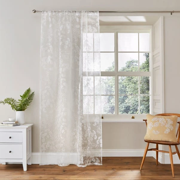 Dorma Daylesford White Slot Top Voile Panel 4 Dorma Daylesford White Slot Top Voile Panel - Image 2