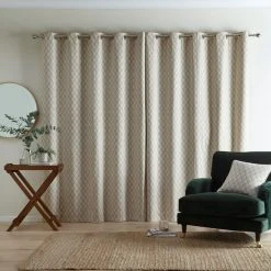 Dunelm Connor Tree Warm Sand Eyelet Curtains 11 Dunelm Connor Tree Warm Sand Eyelet Curtains -Dunelm Sales Store 30751794 alt04