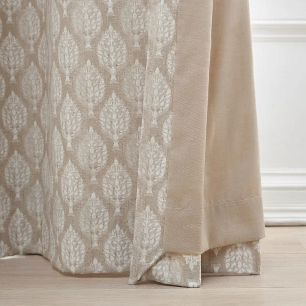 Dunelm Connor Tree Warm Sand Eyelet Curtains 8 Dunelm Connor Tree Warm Sand Eyelet Curtains - Image 6